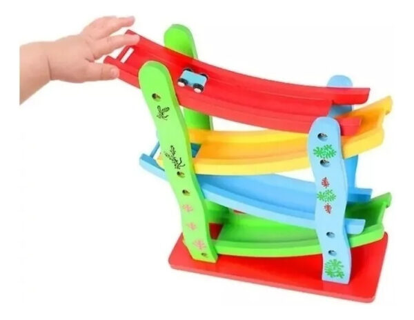 Autopista De Madera Juguete Didáctico Para Niños Montessori - Imagen 14