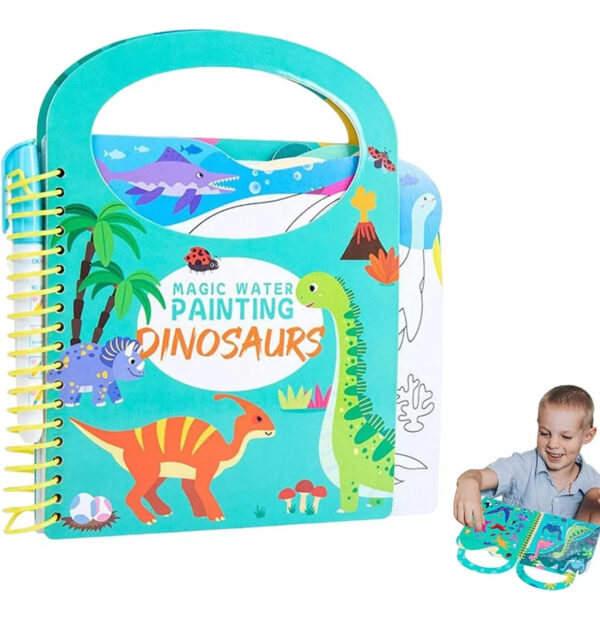 Libro Para Pintar Al Agua Niños Montessori Jardín Infantil - Imagen 7