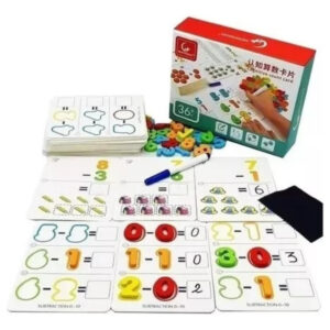 Tarjetas Cognitivas Suma Resta Matemática Montessori Escolar
