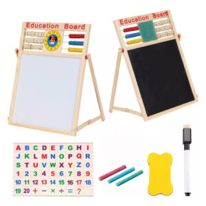 Pizarra Magnetica Doble Para Niños Educativa Plumon Y Tiza