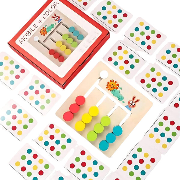 Juego De Clasificación De Colores Y Patrones Montessori - Imagen 3