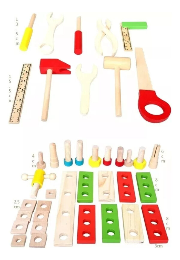 Juego De Aros Apilables De Madera Montessori - Imagen 19