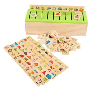 Caja De Clasificacion  De Madera Montessori Escolares