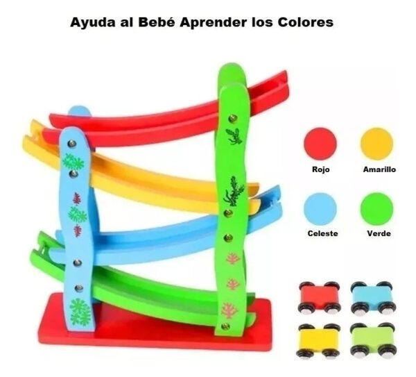 Autopista De Madera Juguete Didáctico Para Niños Montessori - Imagen 12