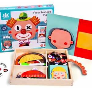 Puzzle De  Expresiones Faciales Magnético Más Pizarra
