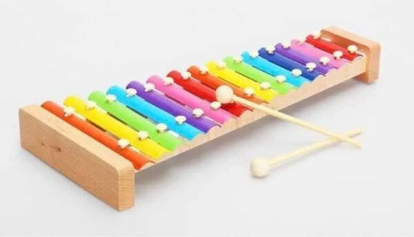 Xilofono Didáctico De Madera 15 Notas Musical Educativo - Imagen 2