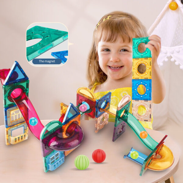 Juego De Azulejos De Construccion Magneticos Montessori - Imagen 15