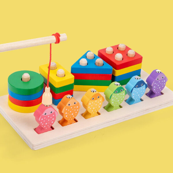 Juego Encaje Madera Multifuncional De Madera Montessori - Imagen 13