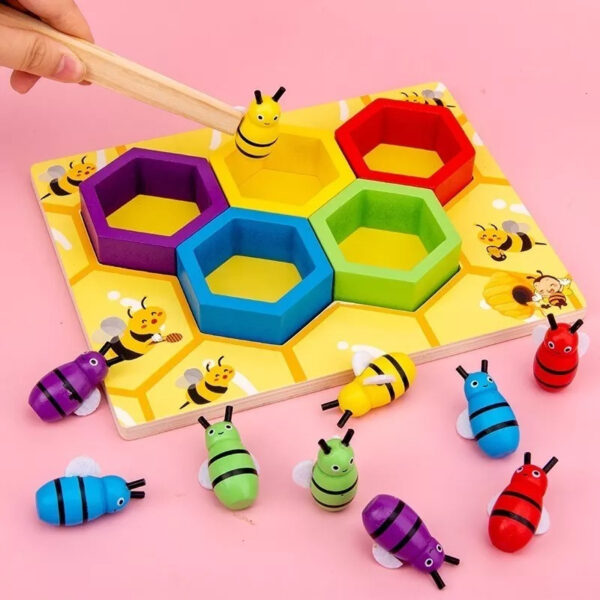 Balde De Bloques De Construcción De Madera Ciudad Montessori - Imagen 16