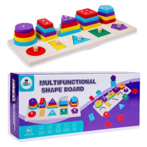 Juego Encaje Madera Multifuncional De Madera Montessori