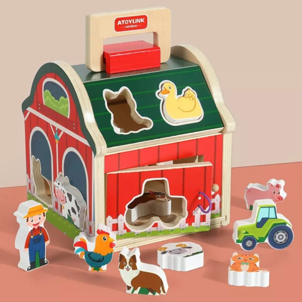 Juguete Encaje Granja Animales Madera Didáctico Montessori - Imagen 14