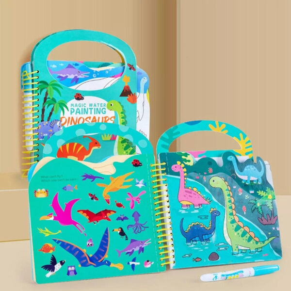 Libro Para Pintar Al Agua Niños Montessori Jardín Infantil - Imagen 5