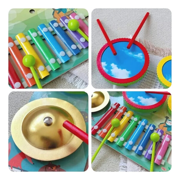 Balde De 40 Bloques De Madera Montessori - Imagen 12