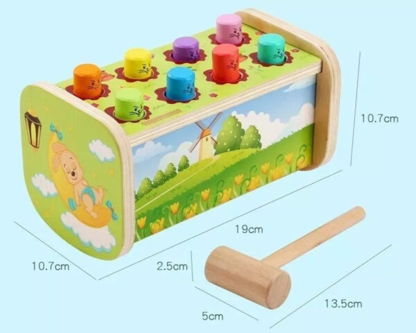 Caja De Herramientas De Madera Juguete Didactico Montessori - Imagen 13