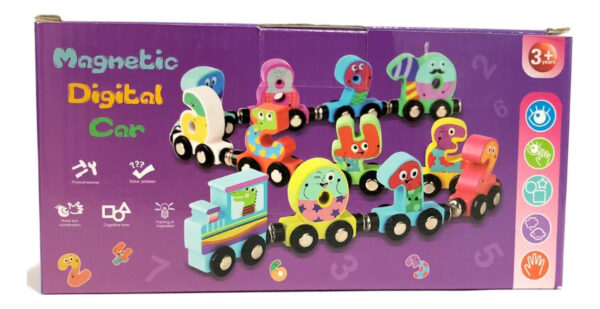 Tren De Numeros De Madera Con Iman Montessori - Imagen 13