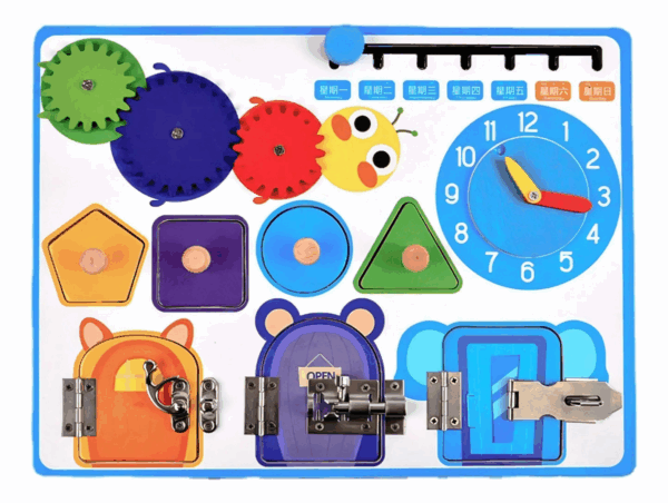 Juguete Tablero Sensorial Modelo A Montessori Abrete Sesamo - Imagen 2