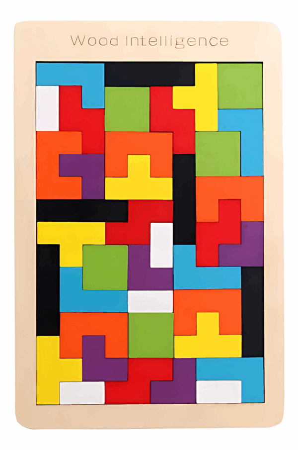 Tetris De Madera Juguete De Encaje Montessori tradicional - Imagen 2