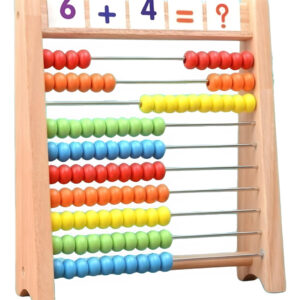 Abaco Vertical De Madera De 10 Filas Montessori